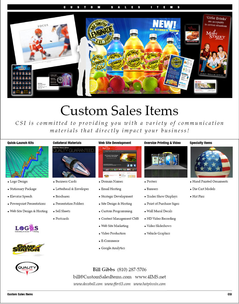 Custom Sales Items